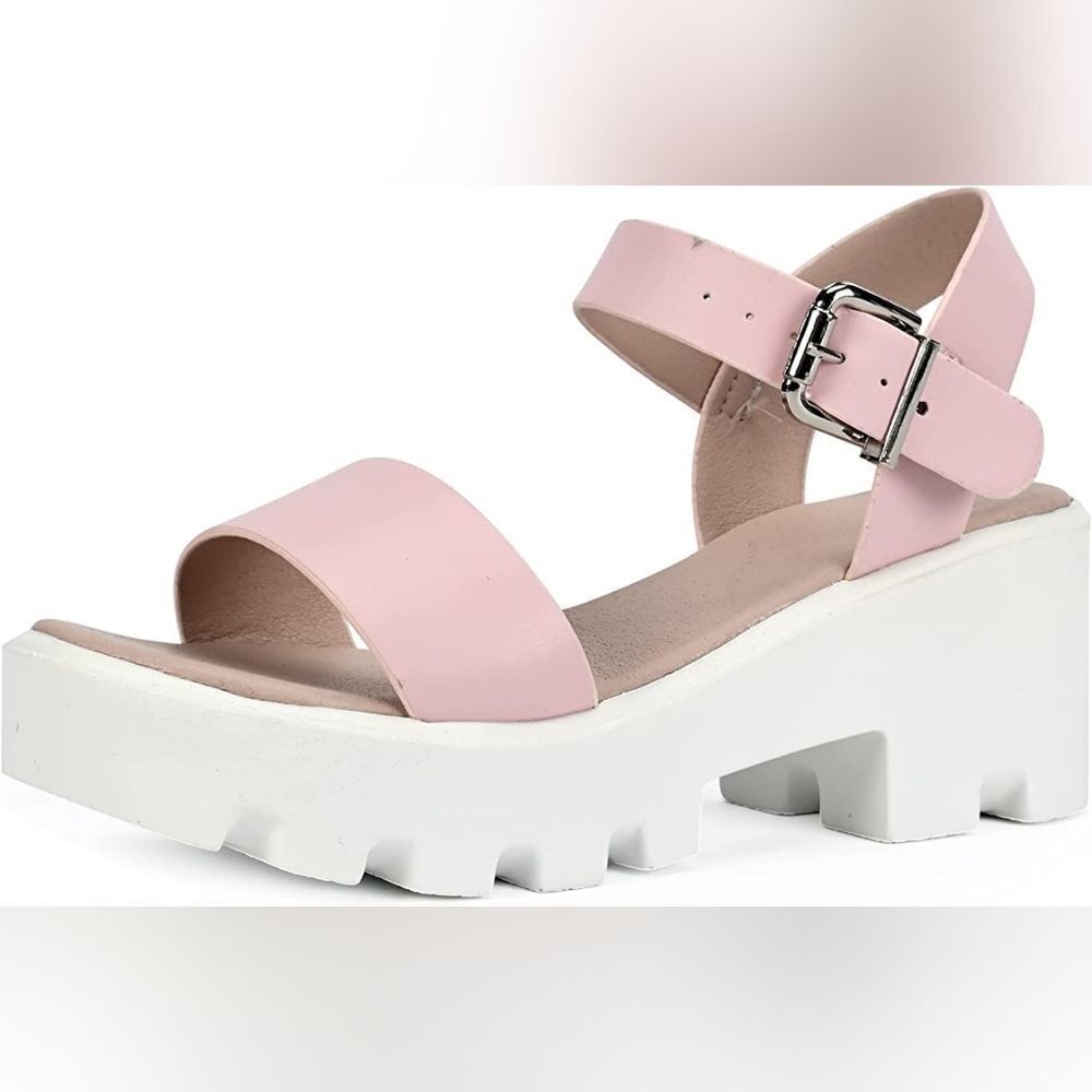 (61-3558) READYSALTED Casual Summer Platform Wedge Double Band Sandals Sz 9